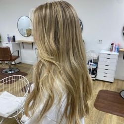 Hair by Katie - Heavy Highlighted Golden Blonde