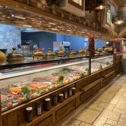 Memed Ocakbaşı - Meat counter and kitchen.