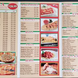 Dominik Pizza - Menu Back - Current as of March, 2020