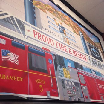 Firehouse Subs - Every location seems to have custom artwork reflective of the local community, and of course, firefighters. - Fast Food Near Me - Provo, Utah