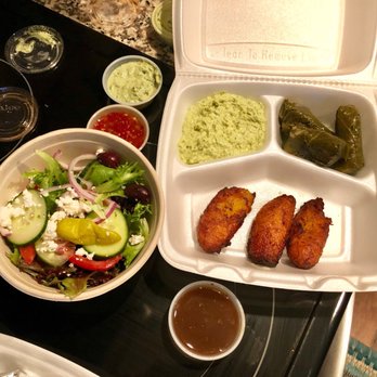 Peno Mediterranean Grill - Veggie Platter - Greek salad, grape leaves, plantains and cilantro jalapeño hummus - Mediterranean Near Me - Wilmington, North Carolina Peno Mediterranean Grill - Veggie Platter - Greek salad, grape leaves, plantains and cilantro jalapeño hummus - Mediterranean Near Me - Wilmington, North Carolina
