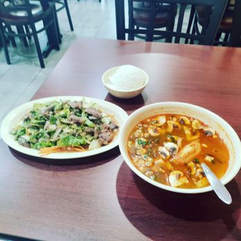 Noppagao Thai Cuisine - Tom Yum soup and Thai beef salad. - Thai Near Me - San Antonio, Texas Noppagao Thai Cuisine - Tom Yum soup and Thai beef salad. - Thai Near Me - San Antonio, Texas