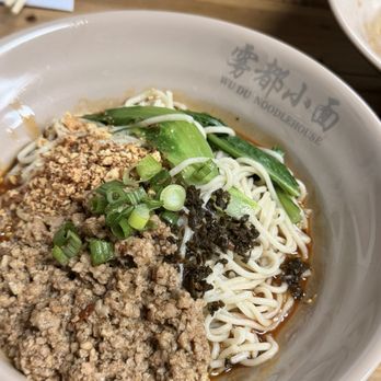 Wudu Noodle House - Dan Dan with noodles. This was regular flavor and regular spice. I needed more flavor and more spice next time. - Noodles Near Me - Bellevue, Washington Wudu Noodle House - Dan Dan with noodles. This was regular flavor and regular spice. I needed more flavor and more spice next time. - Noodles Near Me - Bellevue, Washington