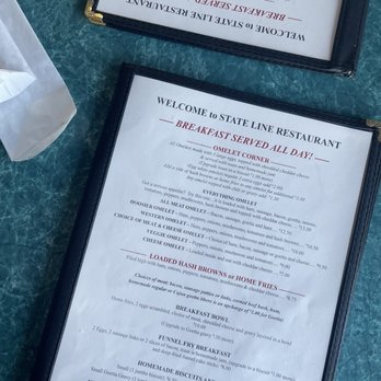 State Line Restaurant - Menu - Breakfast & Brunch Near Me - Greendale, Indiana State Line Restaurant - Menu - Breakfast & Brunch Near Me - Greendale, Indiana