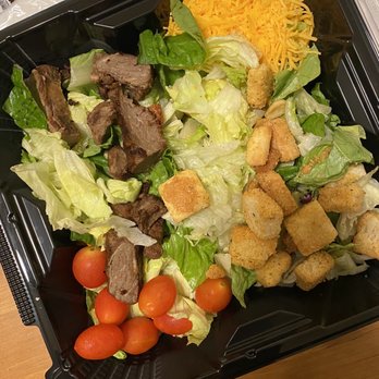 Denny's - house salad with $4 prime rib add on - American Near Me - Bellflower, California Denny's - house salad with $4 prime rib add on - American Near Me - Bellflower, California