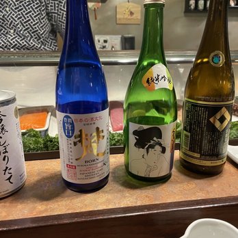 Hanazen - Sake - mostly on the sweet side, the brown bottle was the least sweetest - Japanese Near Me - Orinda, California