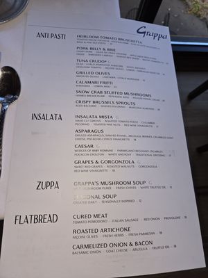 Menu photo 7 Grappa Park City, UT