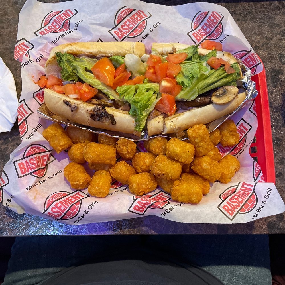 Basement at the Lakes - Gyro philly and tots. - Sports Bars Near Me - Akron, Ohio