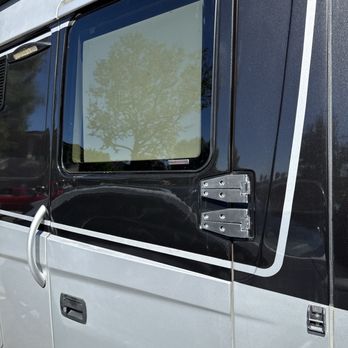Holland RV Centers - This door was lemon from beginning they replaced the door but they didn't install rubber properly around window - RV Dealers Near Me - San Marcos, California