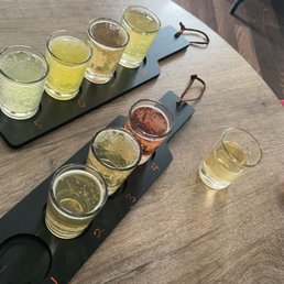 Flight of every cider on tap