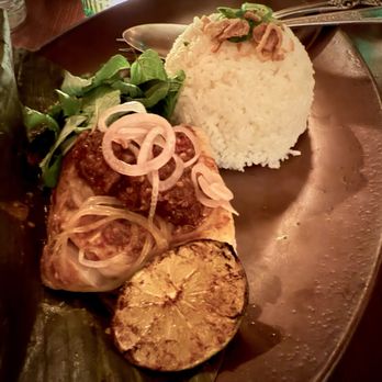 Rasarumah - Banana Leaf steamed black cod - Malaysian Near Me - Los Angeles, California