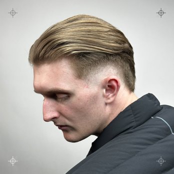 Saints - service: haircut / style: burst fade / products: stmnt shine paste - Barbers Near Me - Los Angeles, California