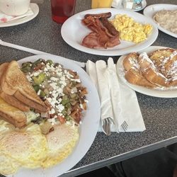 Fleetwood Diner - French toast meaty hippie hash breakfast biscuits and gravy