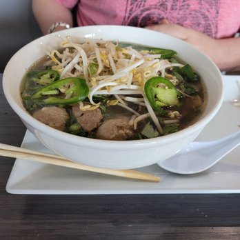 My Lan Bistro - Traditional pho with brisket,  meatballs and beef. - Vietnamese Near Me - Fort Worth, Texas