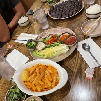 JCD Korean Restaurant - Tteokbokki, small bossam, medium soondae - Korean Near Me - Beaverton, Oregon