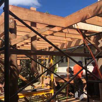 Shaka Construction - 2nd story lanai framing - General Contractors Near Me