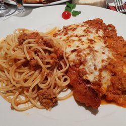 Pizza Arlecchino - Escalope de veau bolognaise