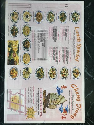 Menu photo 1 Chang Jiang Chinese Restaurant Madison, WI