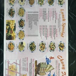 Chang Jiang Chinese Restaurant - Lunch menu