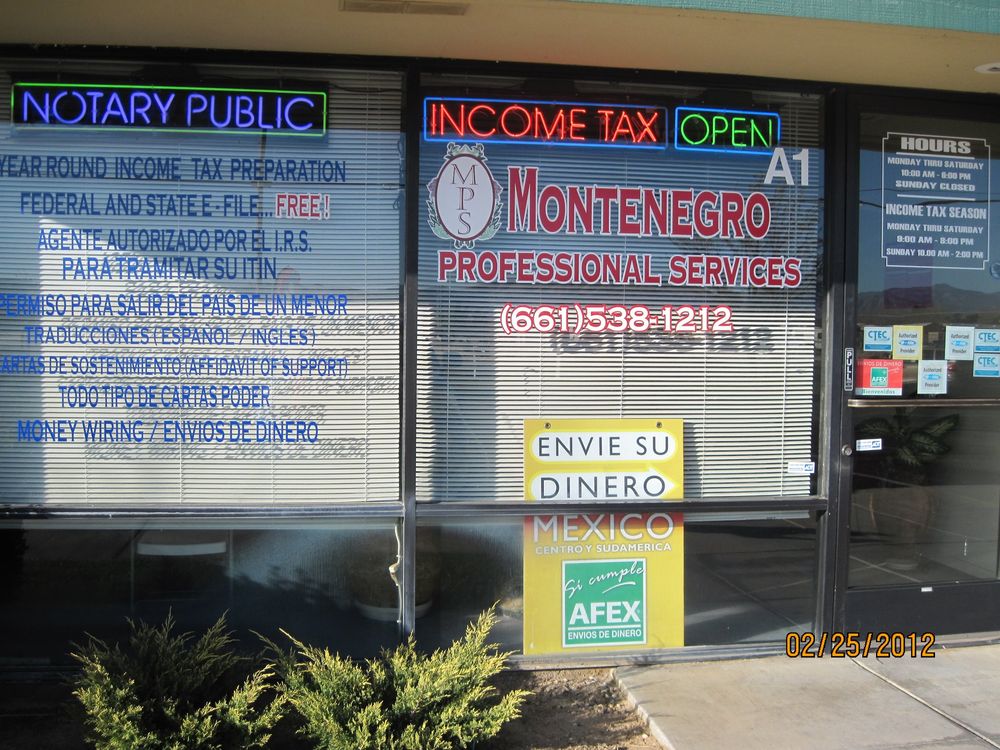 MONTENEGRO PROFESSIONAL SERVICES Updated September 2024 1747 E