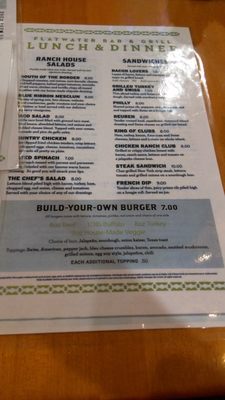 Menu photo 2 Buffalo Grill Newkirk, OK