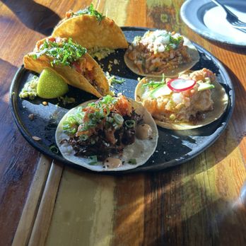 Dos Santos - Blackened Mahi, Barbacoa Beef, governor's shrimp, crunchy beef - Mexican Near Me - Colorado Springs, Colorado