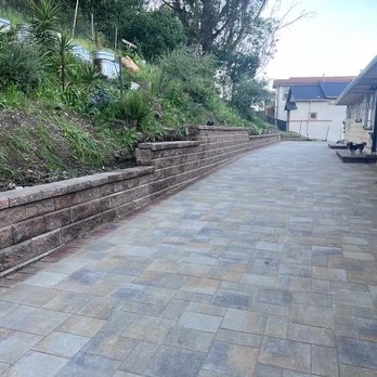System Pavers - Finished project, extended patio and wall - Masonry/Concrete Near Me - Fremont, California