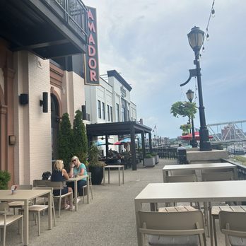Amador Cuban Restaurant - Waterfront view from my table - Cuban Near Me - Newport, Kentucky