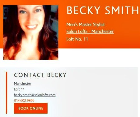 Becky Smith Men S Master Stylist Men S Hair Salons Salon