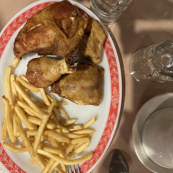 Brass Rail - Fried chicken. All main courses are served with baked potatoes you need to ask for fries! - Basque Near Me - Alturas, California