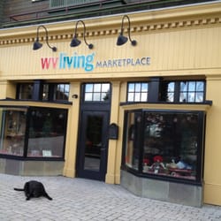 WV Living Marketplace - Storefront with Tango in front.
