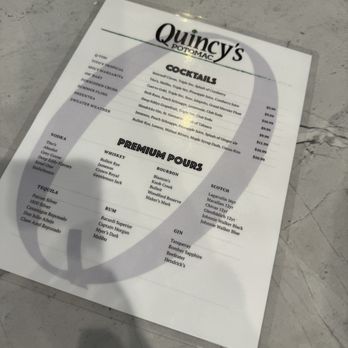 Quincy’s Potomac Bar & Grille - Cocktail menu - Salad Near Me - Potomac, Maryland Quincy’s Potomac Bar & Grille - Cocktail menu - Salad Near Me - Potomac, Maryland