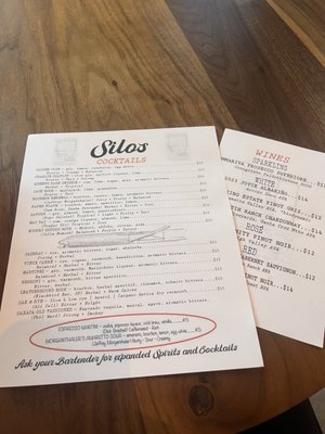 Menu photo 4 Silos Morgan Hill, CA