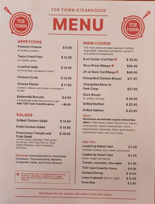 Menu photo 3 Tcb Town Bolton, MS