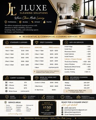 JLuxe Cleaning Solutions on Yelp