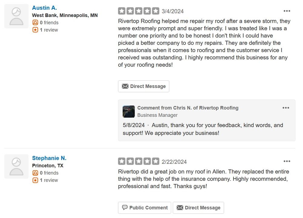 Slide of Rivertop Roofing