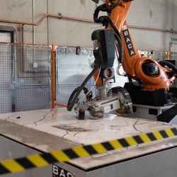 Blackstone Granite & Marble - Baca Robosaw Jet in action