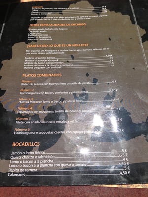 Menu photo 2 Egun-on Madrid, M