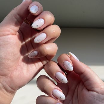 Lavender Nail & Spa - Gel X with Rhinestones by Zen - Skin Care Near Me - Yorba Linda, California