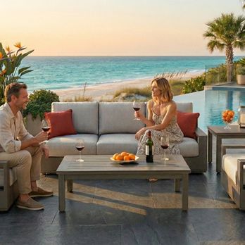 Zen Patio - Modern Marbella Deep Seating Set - Outdoor Furniture Stores Near Me - Anaheim, California Zen Patio - Modern Marbella Deep Seating Set - Outdoor Furniture Stores Near Me - Anaheim, California