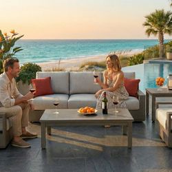 Zen Patio - Modern Marbella Deep Seating Set