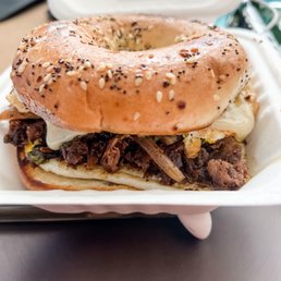 #8 - Steak and egg bagel #8 - Steak and egg bagel