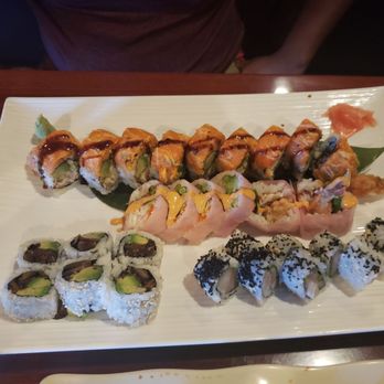 Osaka III Japanese - Extra picture of this roll,  One is the soft shell crab, mushroom roll, tuna roll - Japanese Near Me - Waynesboro, Virginia