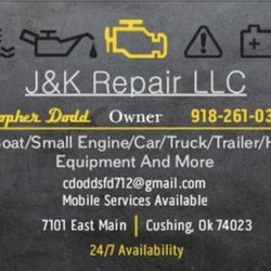 J&K Repair - Business card