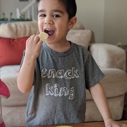 Shop our online store for items like this "snack king" shirt!