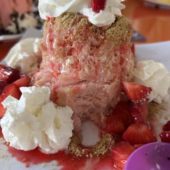 Vampire Penguin - The strawberry cheesecake dessert - Shaved Snow Near Me - Hurst, Texas