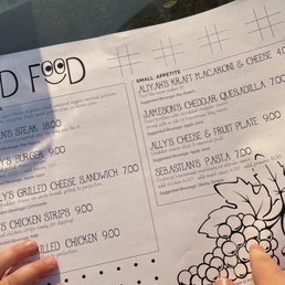 They do have a kids menu! And a great spot in the back for kids to run and play. Upscale but family friendly too. They do have a kids menu! And a great spot in the back for kids to run and play. Upscale but family friendly too.