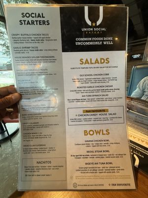 Menu photo 1 Union Social Mississauga, ON Menu photo 1 Union Social Mississauga, ON