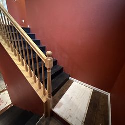 Ez Floors & More - A Before picture of a staircase