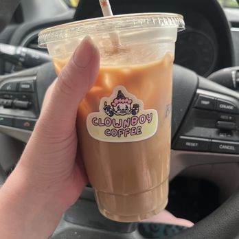 Clownboy Coffee - Bleu Darlin' with oat milk! - Coffee & Tea Near Me - Rochester, New York Clownboy Coffee - Bleu Darlin' with oat milk! - Coffee & Tea Near Me - Rochester, New York